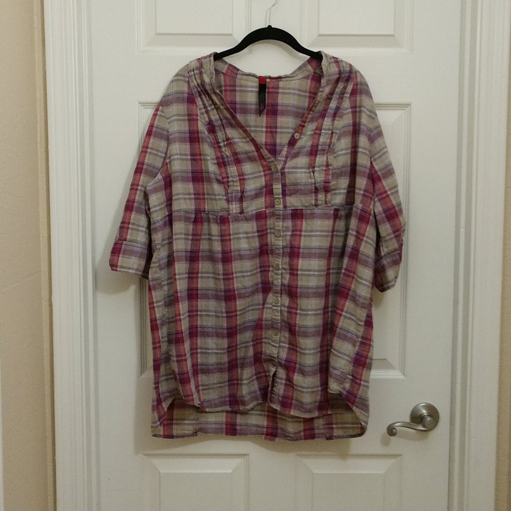 Pure energy plaid shirt